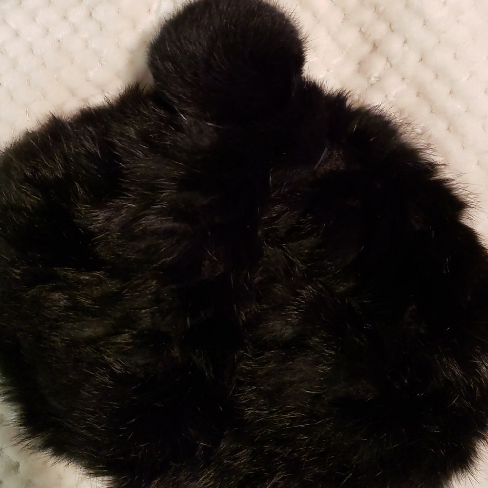 Real Rabbit Fur Beanie